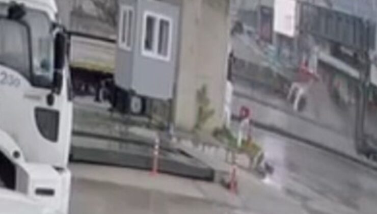 Kocaeli’de hafif ticari araç takla attı