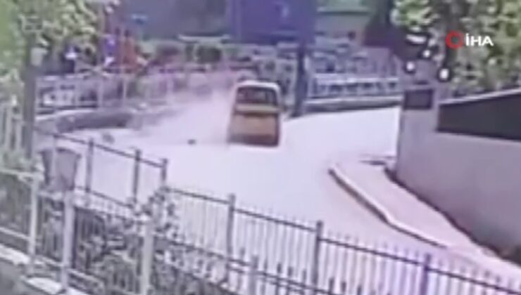 Kocaeli’de taksi ile motosiklet kafa kafaya çarpıştı