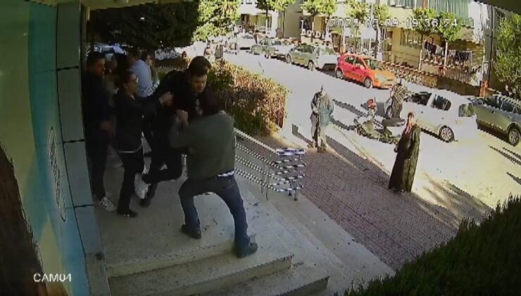 Konya’da boks ringine dönen eczanedeki kavga anı kamerada