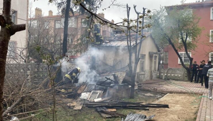 Konya’da çocukların attığı torpil, yangın çıkardı