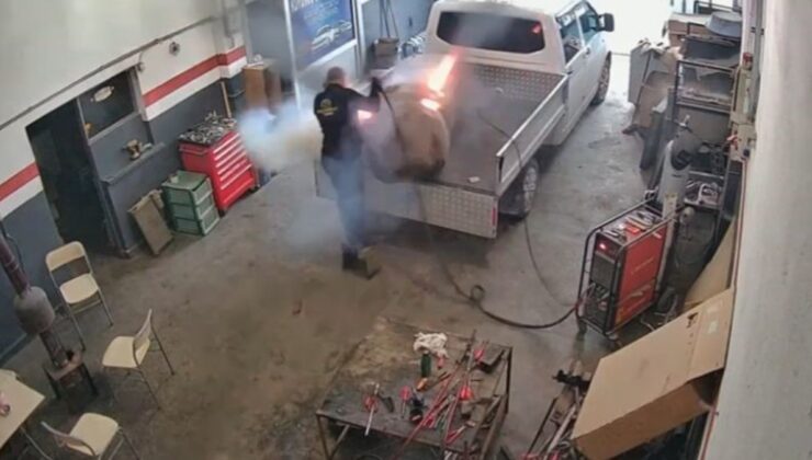 Konya’da kaynak ustası ölümden döndü