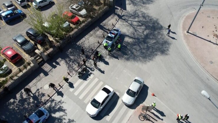 Konya’da motosiklet sürücülerine yönelik denetim: Kaskımı çaldılar