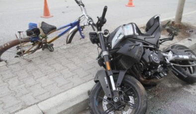 Konya’da motosikletle çarpışan bisikletli, kurtarılamadı