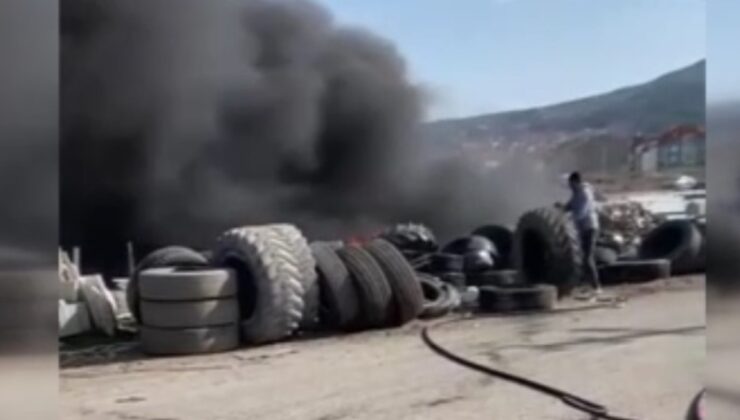 Kütahya Fatih Sanayi Sitesi’nde yangın