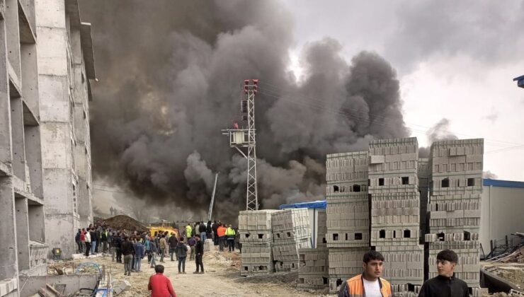 Malatya’da 150 işçinin kaldığı konteynerde korkutan yangın