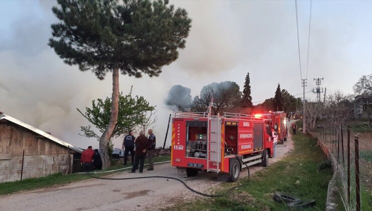 Manisa’da ahırda başlayan yangın 2 eve sıçradı