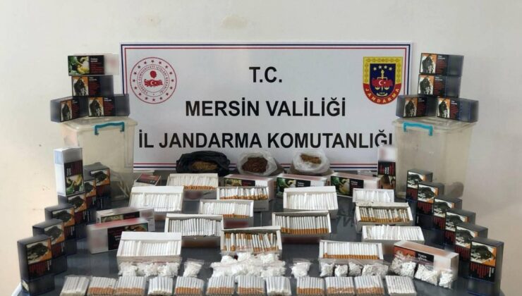 Mersin’de 7 bin 200 adet gümrük kaçağı makaron ele geçirildi