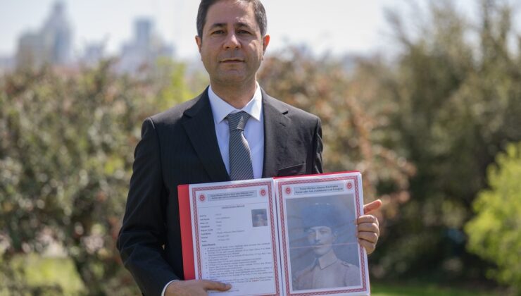 MHP’li Milletvekili, büyük dedesinin 105 yıllık şehadet belgesine kavuştu