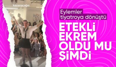 MSGSÜ öğrenilerinin Ekrem İmamoğlu maskeli defilesi