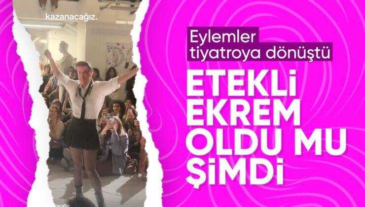 MSGSÜ öğrenilerinin Ekrem İmamoğlu maskeli defilesi