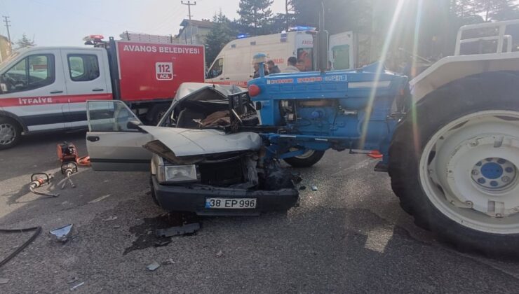 Nevşehir’de traktör ile otomobil çarpıştı: 1 ölü 3 yaralı