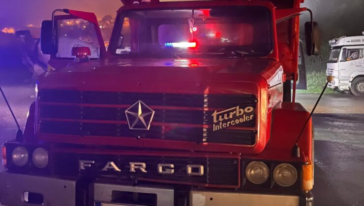 Ordu’da çakarlı kamyon sürücüsüne 132 bin TL para cezası