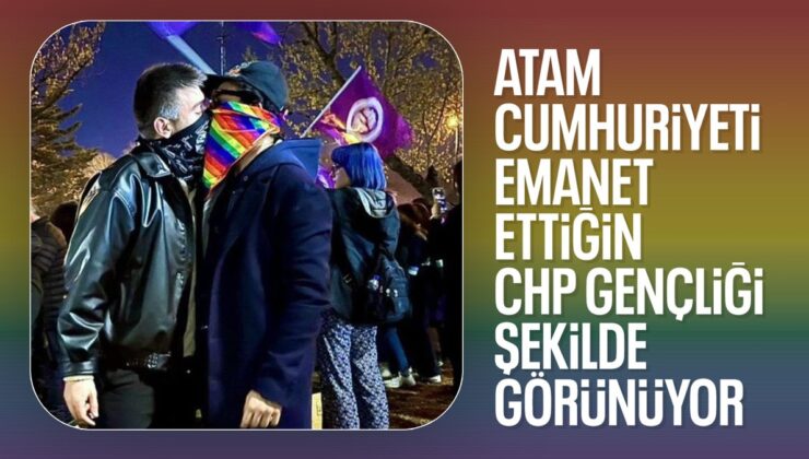 Özgür Özel’in teminat verdiği LGBT’liler, Saraçhane’de dudak dudağa