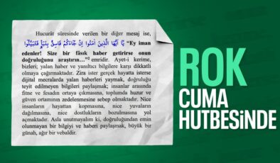 Rasim Ozan Kütahyalı’nın haberi cuma hutbesine konu oldu