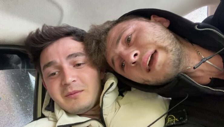 Sakarya’da kazada yan yatan otomobildeki 2 arkadaş o anları görüntüledi