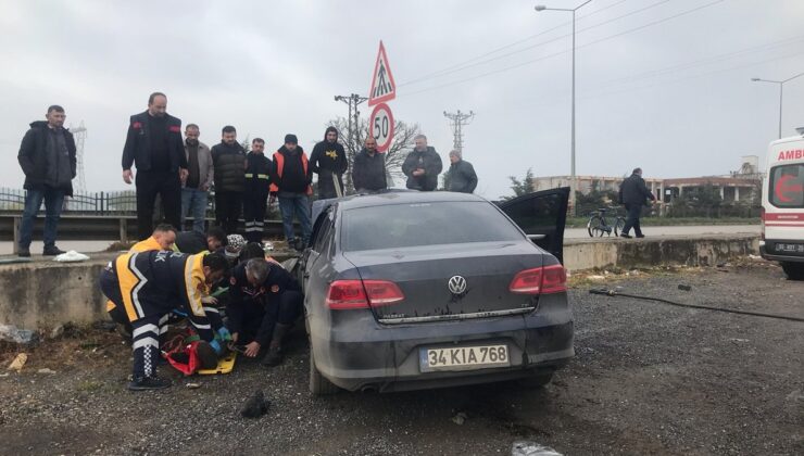 Samsun’da bayram günü trafik kazası: 2 yaralı