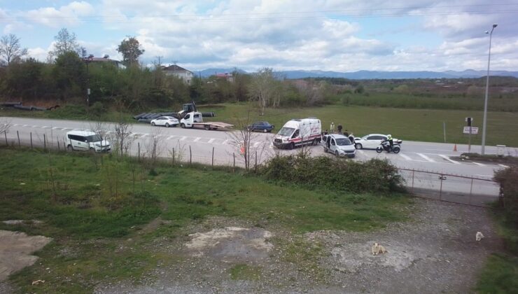 Samsun’da otomobiller çarpıştı