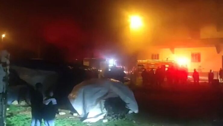 Siirt’te fabrika yangını