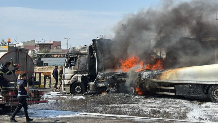 Şırnak’ta yanan tır kullanılamaz hale geldi