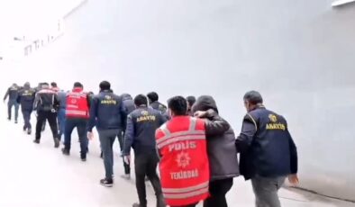 Tekirdağ merkezli 3 ilde eş zamanlı operasyon