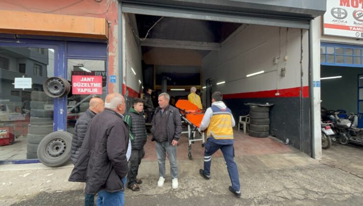 Tekirdağ’da otomobilden fırlayan helezon yayı yaralanmasına sebep oldu