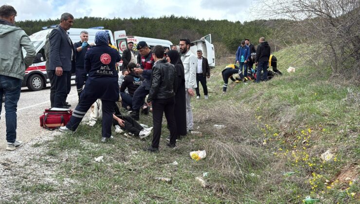 Tokat’ta kontrolden çıkan tır, minibüse çarptı: 6 yaralı