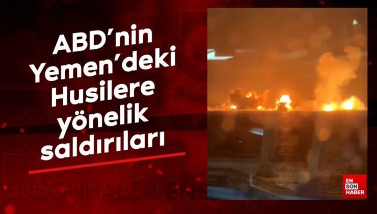 ABD’nin Yemen’deki Husilere akınları Türk denizcilerin kameralarına yansıdı