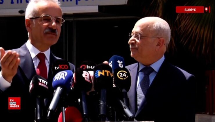 Abdulkadir Uraloğlu, Şam Havalimanı’nda açıklama yaptı