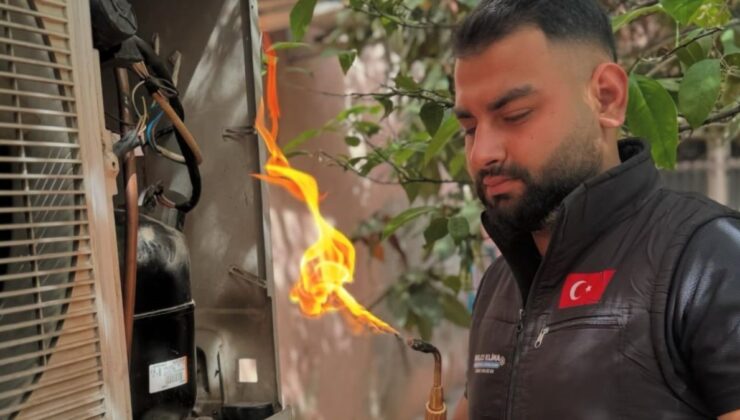 Adana’da klima takarken dengesini kaybedip damdan düştü