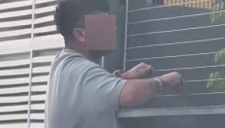 Adana’da uyuşturucu etkisindeki şahıs değişik hareketler sergiledi