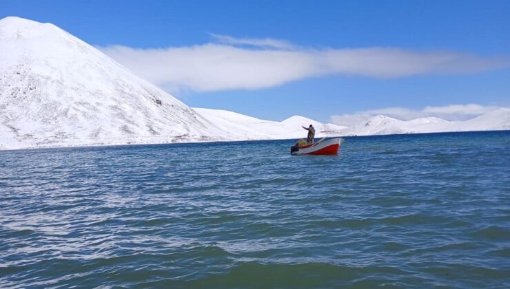 Ağrı’da 2 bin 241 rakımlı Balık Gölü, baharla canlandı