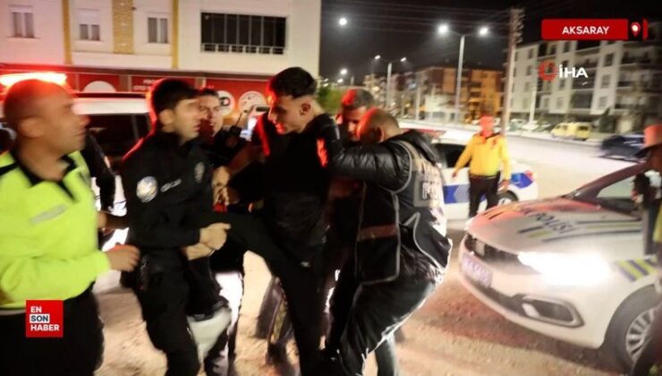Aksaray’da Türk polisinden kaçılmaz demişti, 3’üncü kez yakalandı