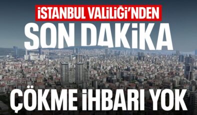 Ali Yerlikaya: İstanbul’da çöken bina ihbarı yok