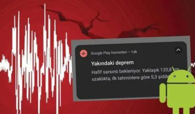 Android telefonlar depremleri nasıl önceden tahmin ediyor