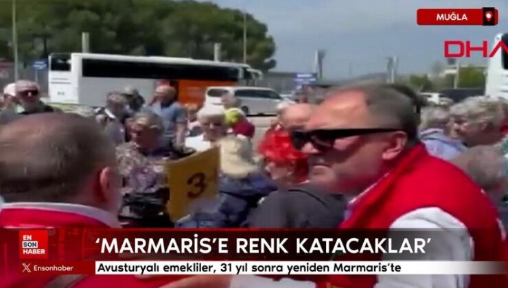 Avusturyalı emekliler, 31 yıl sonra yeniden Marmaris’te