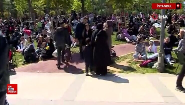 Bahçelievler’de vatandaşlar parklara akın etti