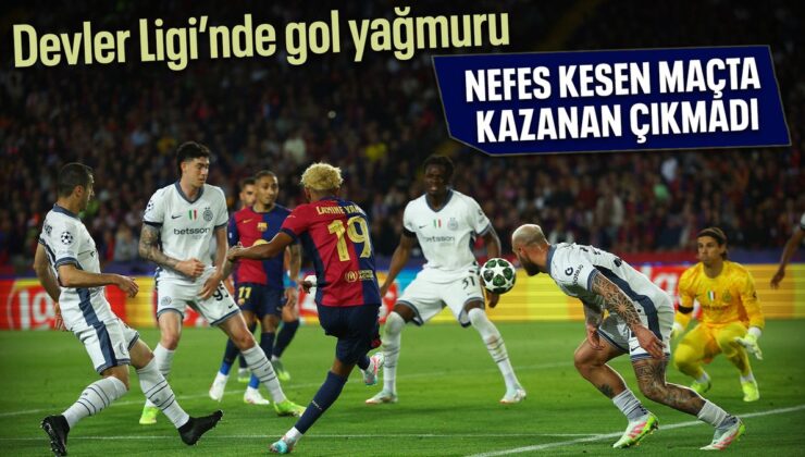 Barcelona ve Inter’in 6 gollü düellosunda kazanan çıkmadı