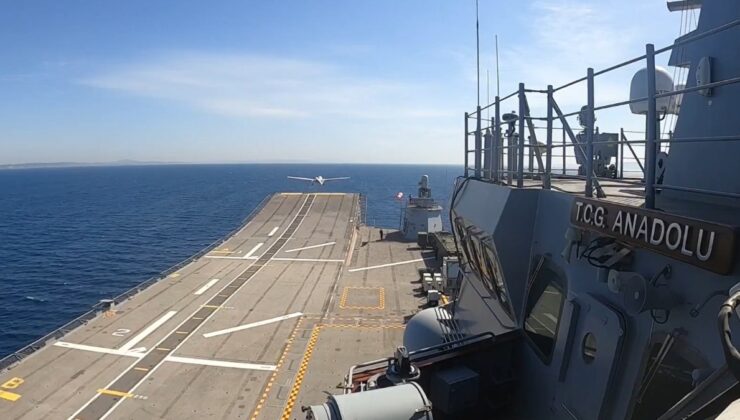 Bayraktar TB3’ün TCG Anadolu testleri sürüyor