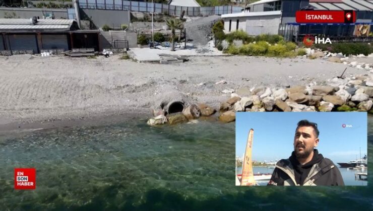 Beylikdüzü’nde denize dökülen İSKİ atık su sınırı, vatandaşları huzursuz ediyor