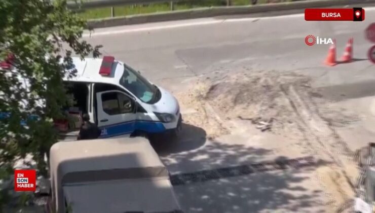 Bursa’da altyapı sırasında, Bursagaz borusu patladı