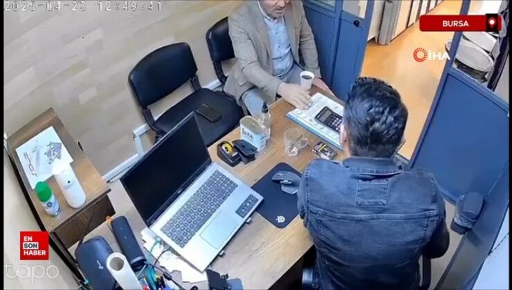 Bursa’da depremde çayını alıp kaçan vatandaş