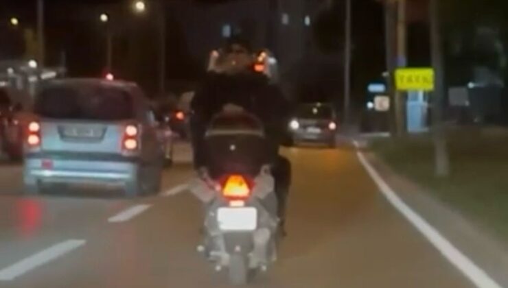 Bursa’da motosiklete karşıt bindi: O anlar amatör kameraya yansıdı