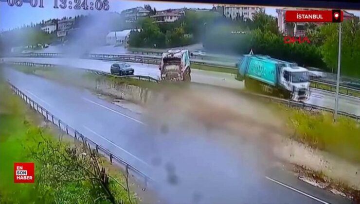 Büyükçekmece’de 30 saniye ortayla meydana gelen 2 kaza