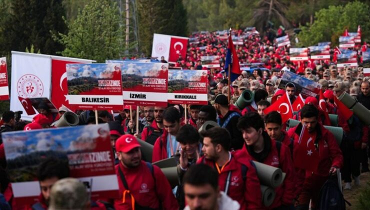 Çanakkale’de 57. Alay Vefa Yürüyüşü başladı