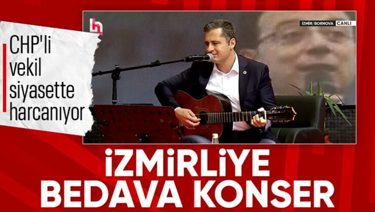 CHP Sözcüsü Deniz Yücel gitar ile ‘Yiğidim Aslanım’ şarkısını söyledi