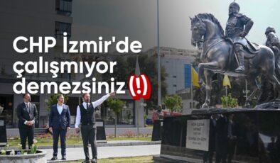 CHP’li Bornova Belediyesi tarafından Abide-i Hürriyet Meydanı açıldı