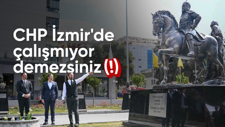 CHP’li Bornova Belediyesi tarafından Abide-i Hürriyet Meydanı açıldı