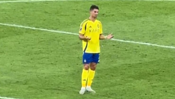 Cristiano Ronaldo, maç sonu kendisiyle tartıştı
