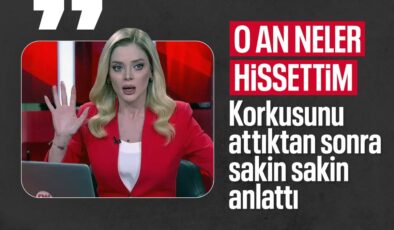 Depreme canlı yayında yakalanan CNN Türk spikeri yaşadıklarını anlattı