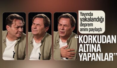 Depreme çekim sırasında yakalanan Armağan Çağlayan’ın korku dolu anları